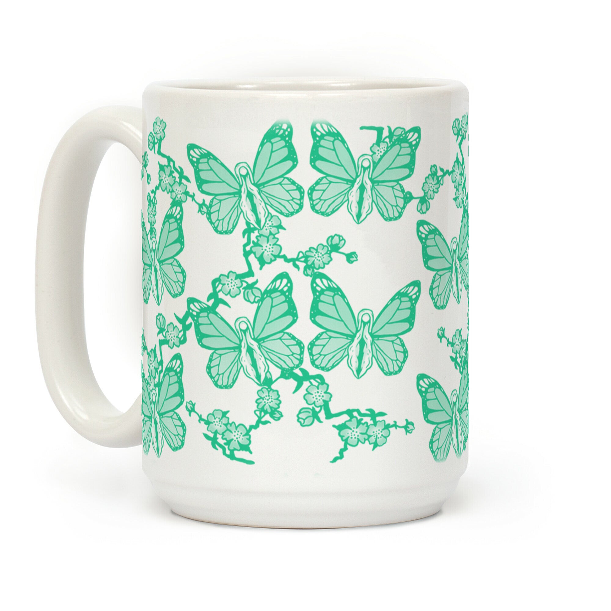 Butterfly Vagina Pattern Coffee Mug